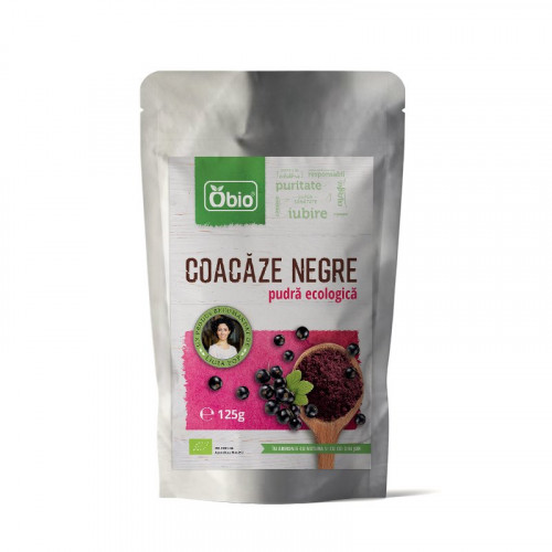 Coacaze negre pudra bio, 125g - Obio Coacaze negre pudra bio, 125g - Obio