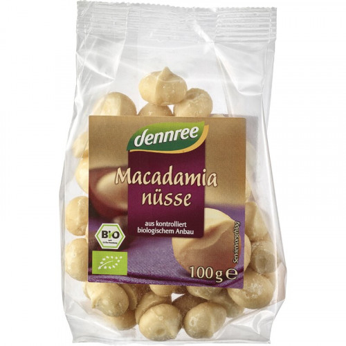 Nuci macadamia bio 100g Dennree Nuci macadamia bio 100g Dennree