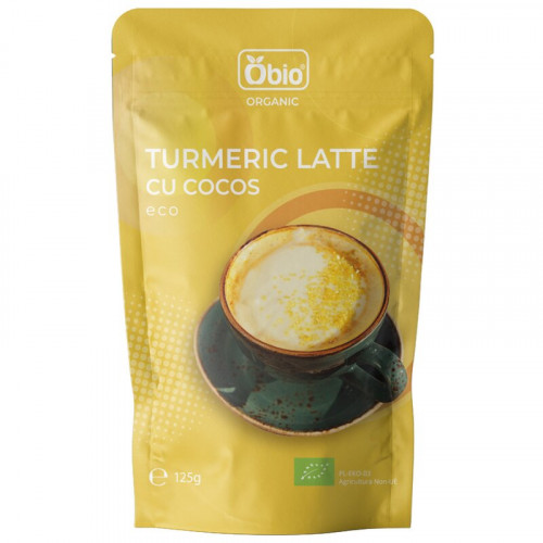 Turmeric latte cu cocos bio, 125g - Obio
