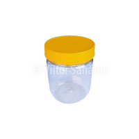 Borcan miere 0.2 kg rotund, din plastic (buc)