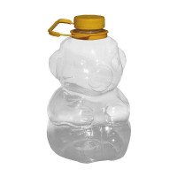 Borcan miere 3 kg ursulet cu palarie din plastic (buc)