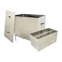 Topitor cu aburi pentru ceara, 24 rame, patrat, din inox