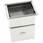 Topitor de ceara cu aburi cu margine izolatoare