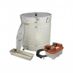 Topitor de ceara cu generator de aburi, 200 litri
