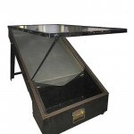 Topitor solar din lemn pentru ceara 52.5 x 67 cm