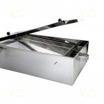 Topitor solar pentru ceara din inox 92 x 55 x 25 (h) cm