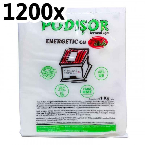 Turta Podisor Energetic cu Hive Alive 1kg (1200 buc)
